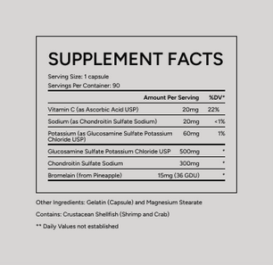 Flex Supplement Facts