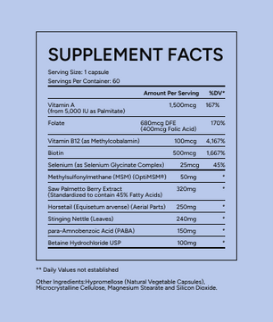 Radiance Supplement Facts