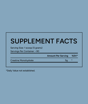 Surge Creatine Supplement Facts