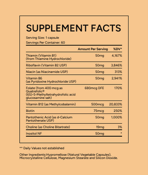 Vibrant Supplement Facts