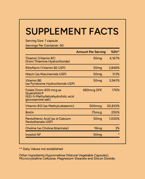 Vibrant Supplement Facts
